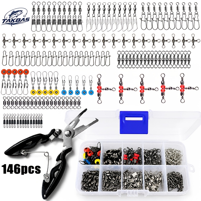 Freshwater Fishing Kit - 146pcs Fishing Terminal Tackle Kit with