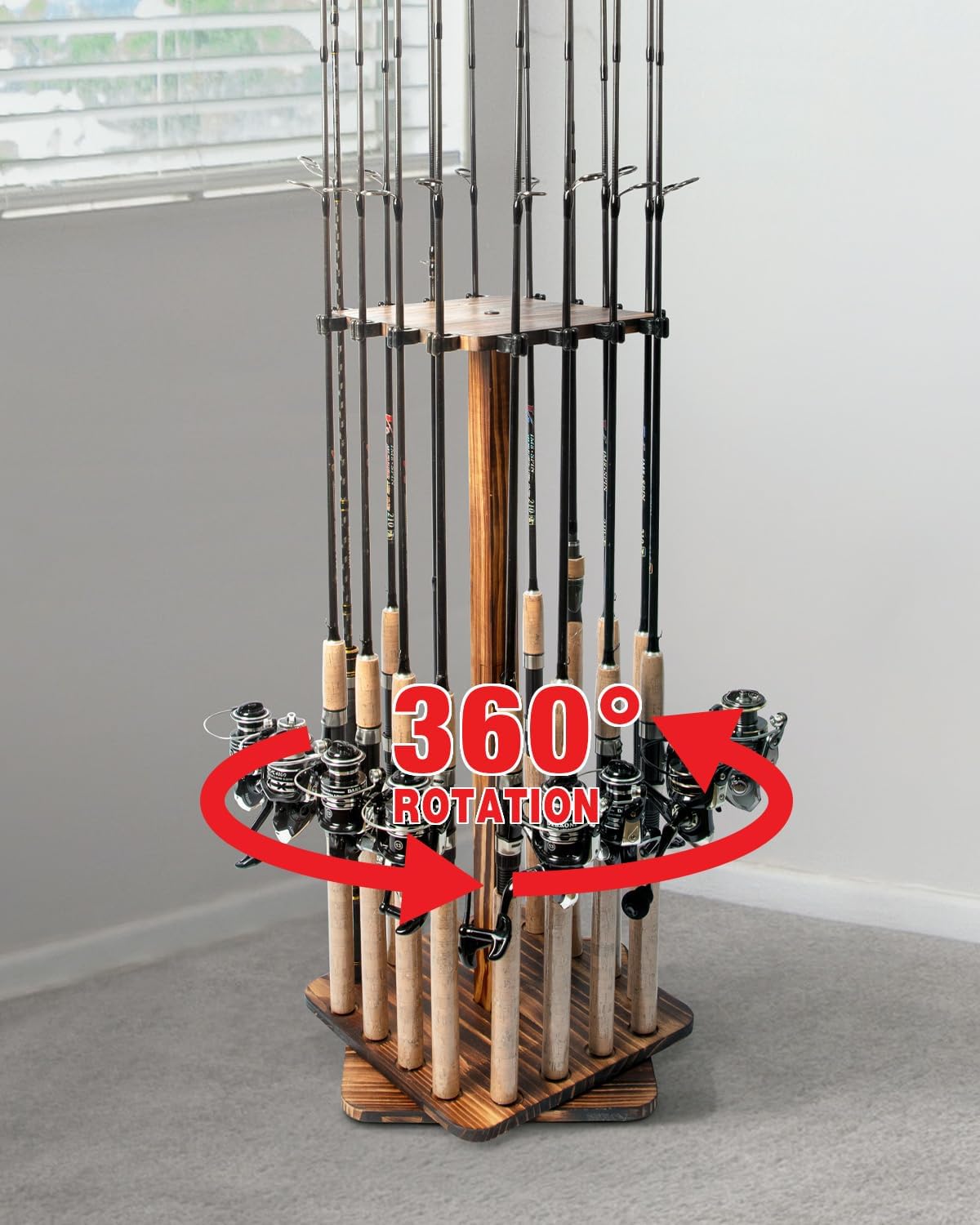 Fishing Equipment Hanger - Fishing Rod Holders for Garage 360
