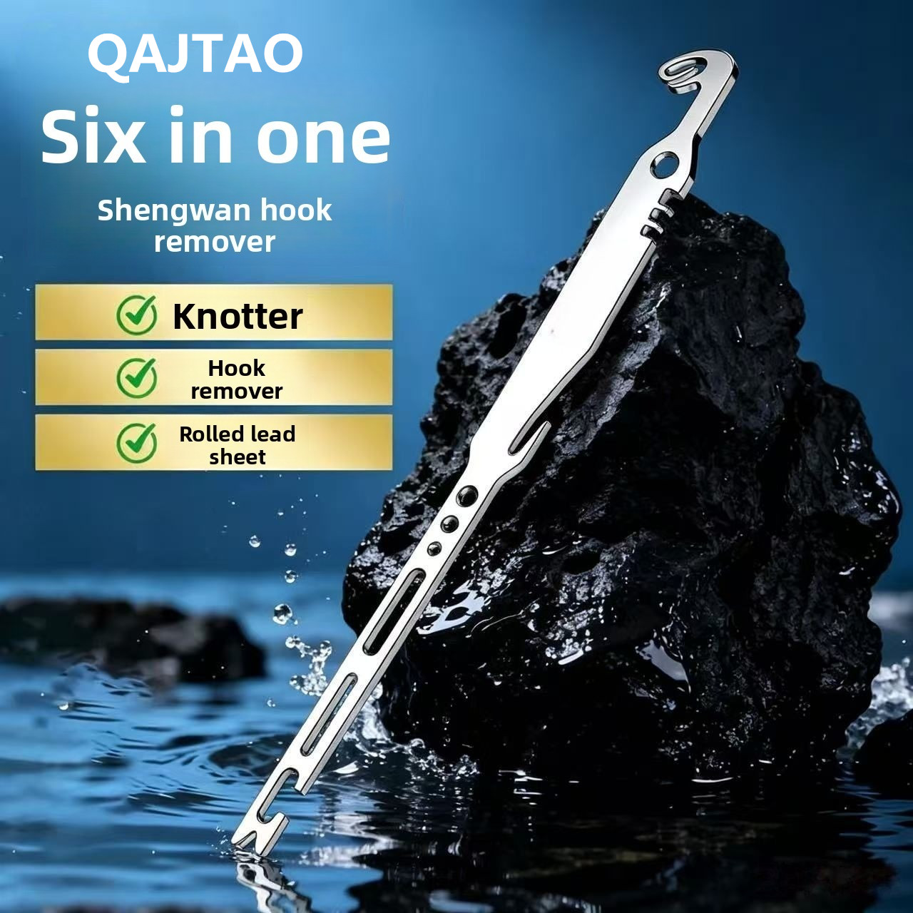 Fishing Equipment Hanger - QAJTAO 4 Pieces 6-in-1 Stainless Steel