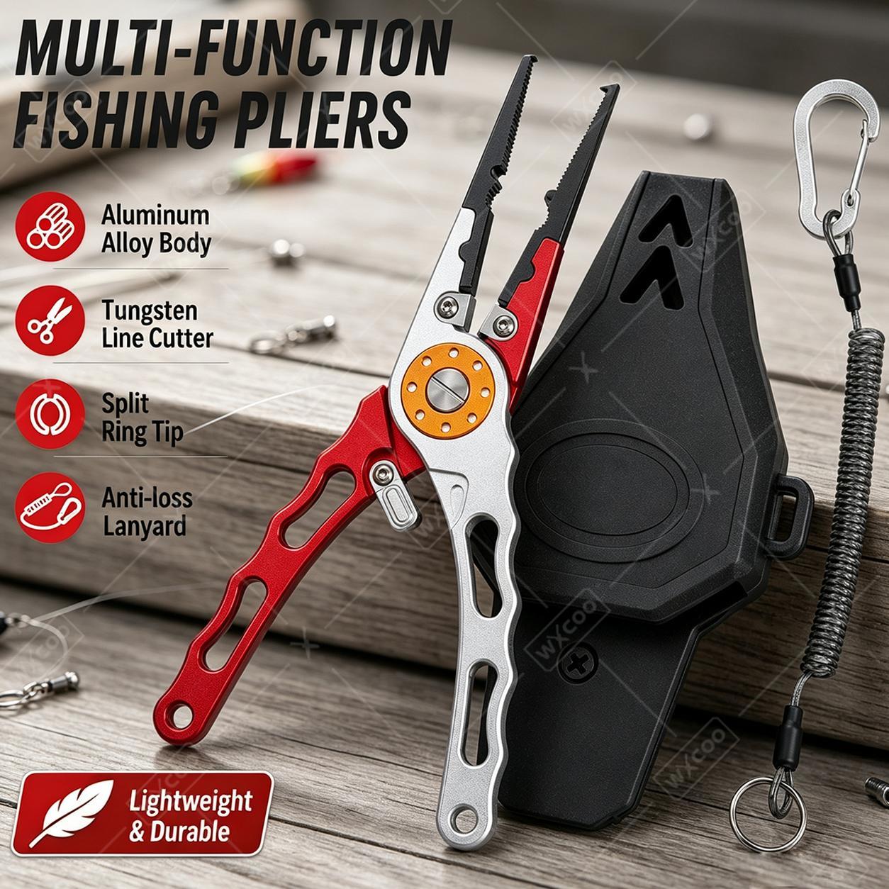 WXCOO Split Ring Pliers Hook R - Fishing Equipment Hanger review and price