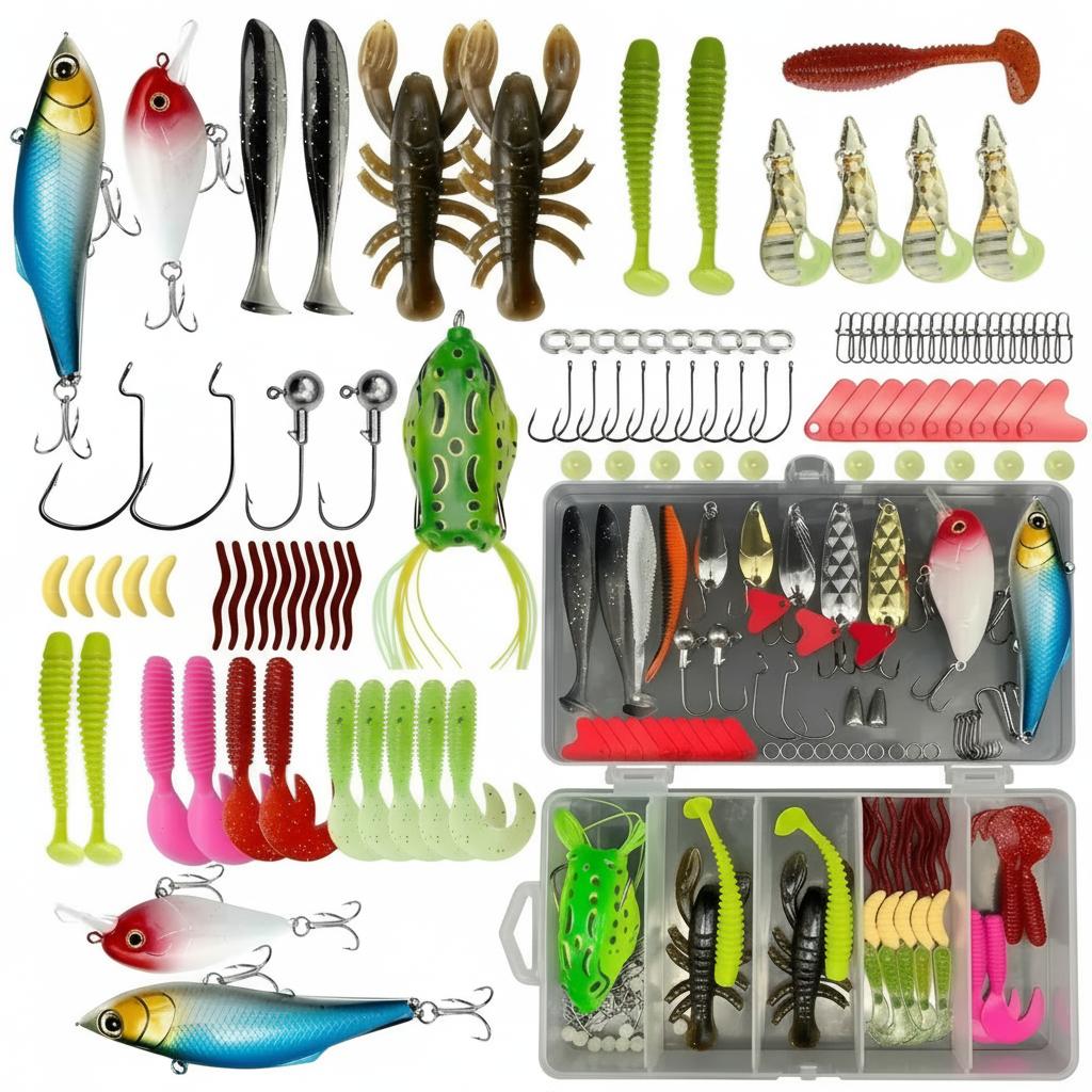 133Pcs Premium Fishing Lures T - Fishing Equipment For Trout review and price