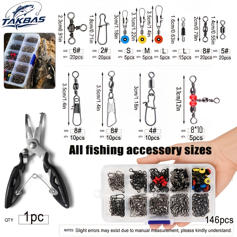 146pcs Fishing Terminal Tackle - Freshwater Fishing Kit review and price