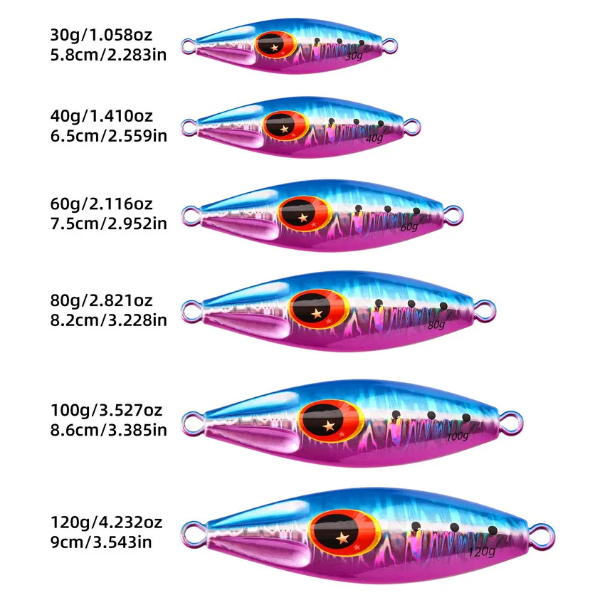 30g 40g 60g 80g 100g 120g Meta - Jig Head Lure review and price