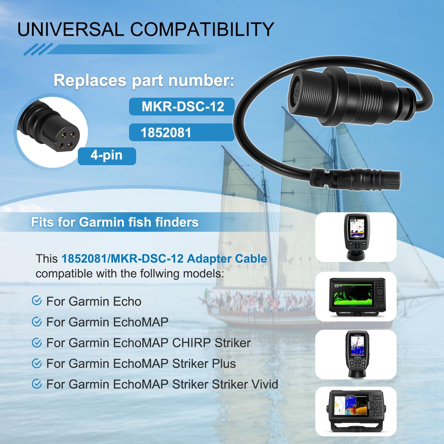 1852081 MKR-DSC-12 Adapter Cab - Fish Finder review and price