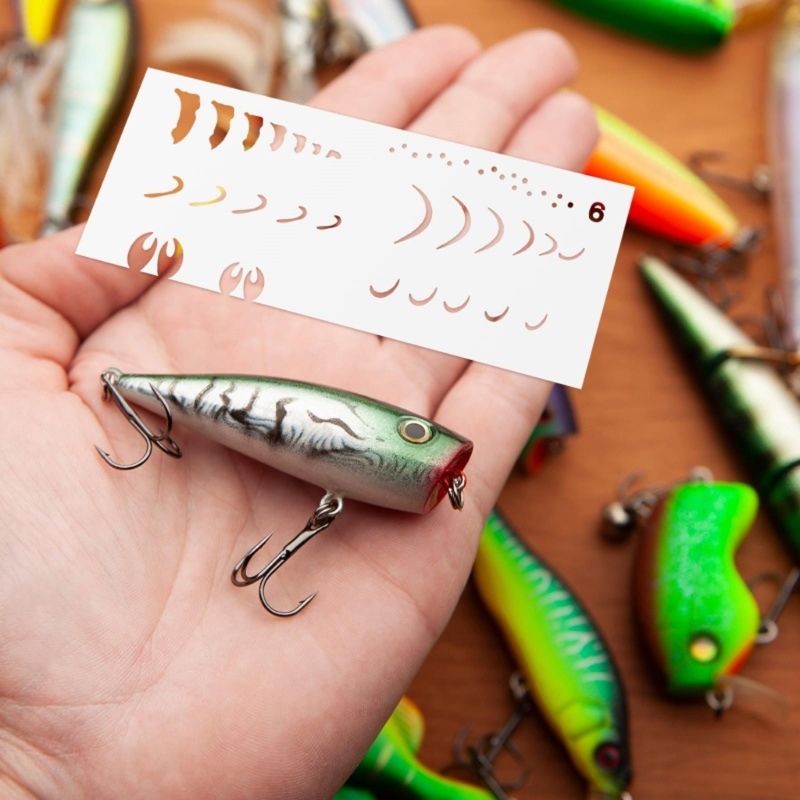  6Pcs Fishing Lure Drawing Tem - Fishing Equipment Gear review and price