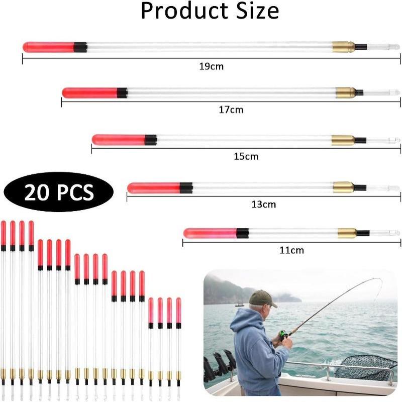 Hot Sale 20Pcs Transparent Pip - Fishing Equipment Market review and price