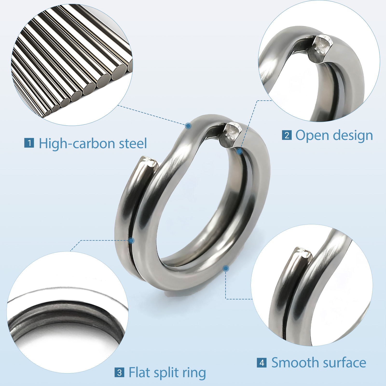 9KM Fishing Split Rings with P - Freshwater Fishing Kit review and price