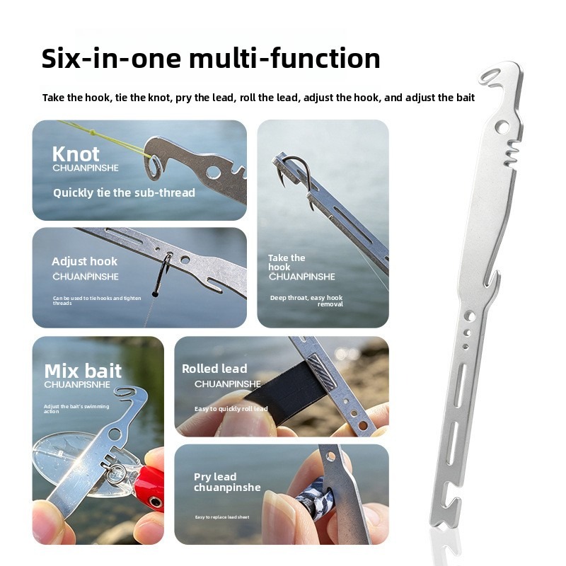 QAJTAO 4 Pieces 6-in-1 Stainle - Fishing Equipment Hanger review and price